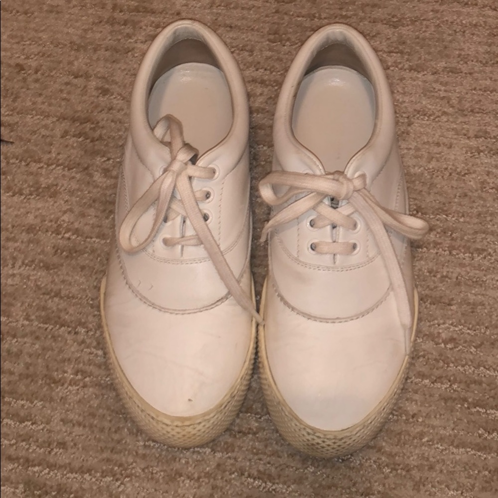 Miu Miu white leather sneakers size 38 (US 8)